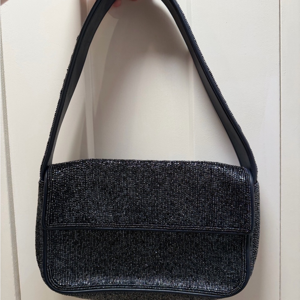 STAUD Navy Beaded Tommy Bag - Picture 4 of 10